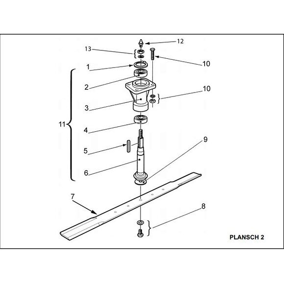 WESSEX Wessex Spindel komplett för AT och AR-modeller