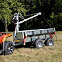 BRONCO ATV Multivagn med Kran och Elvinsch