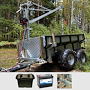 ATV-PRO ATV Vagn med Flak, Kran, Elvinsch & Fritidsbatteri