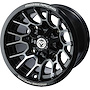 MOOSE Fälg Moose 24X 12x7 4/110 4+3 Svart